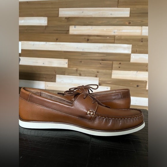 Men's Section X Dress Shoes Loafers SZ  10.5 Tan Brown Leather - Picture 5 of 8
